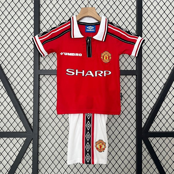 Camiseta Manchester United Primera Equipación Retro Niño 1998 1999